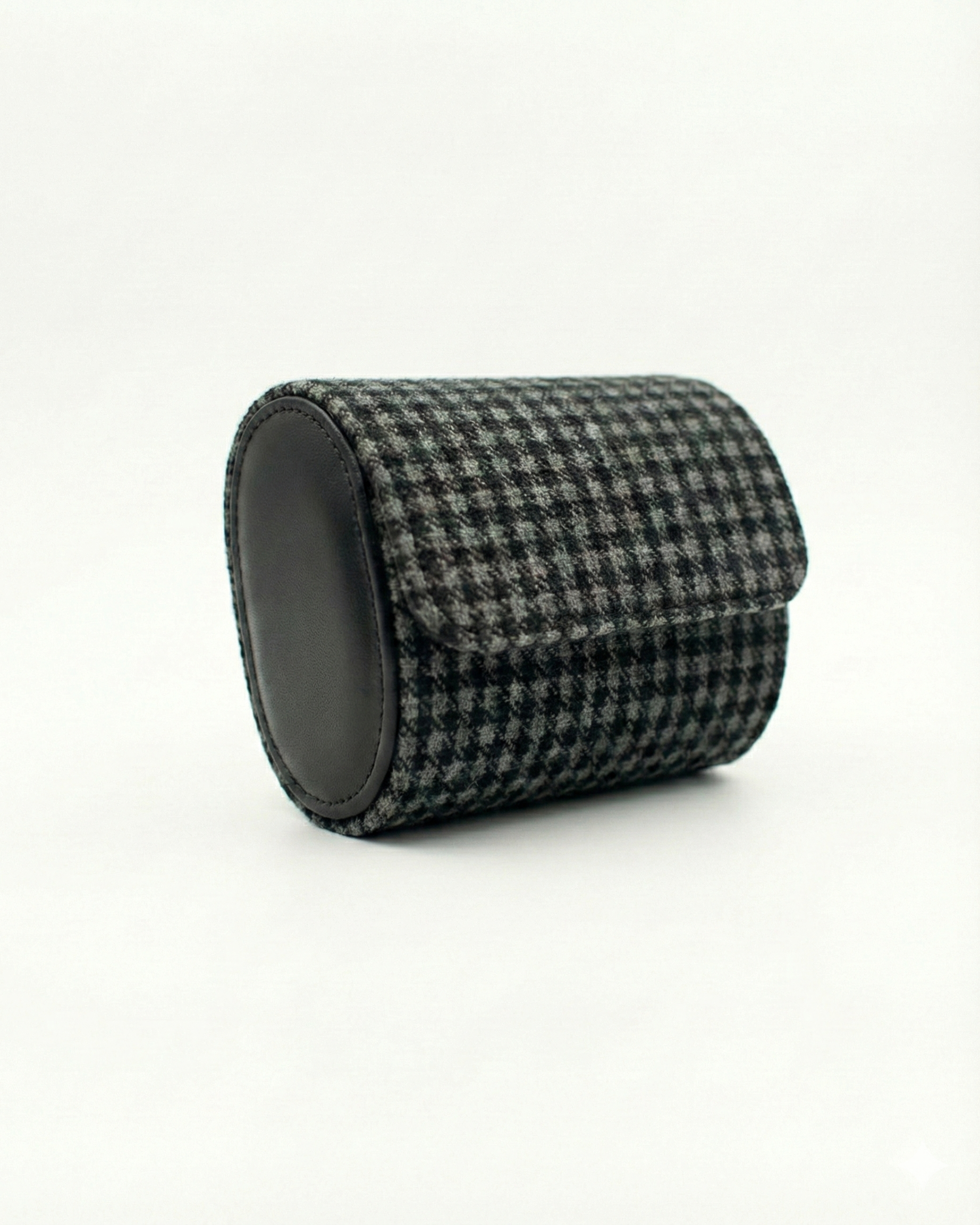 The Shadow Touring 2-Watch Roll | Black Pepita